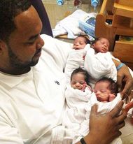 Husband kisses wife’s head before delivery and whispers 5 words – 1 hour later he’s a single dad to quadruplets
