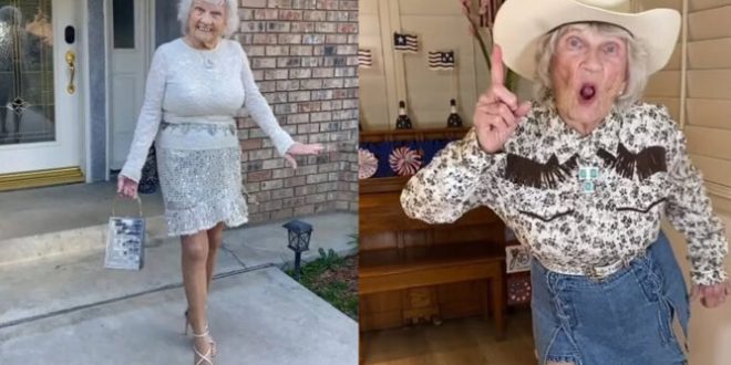 91-Yr-Old TikTok Star Wears Mini-Skirts And Dances For Her Followers