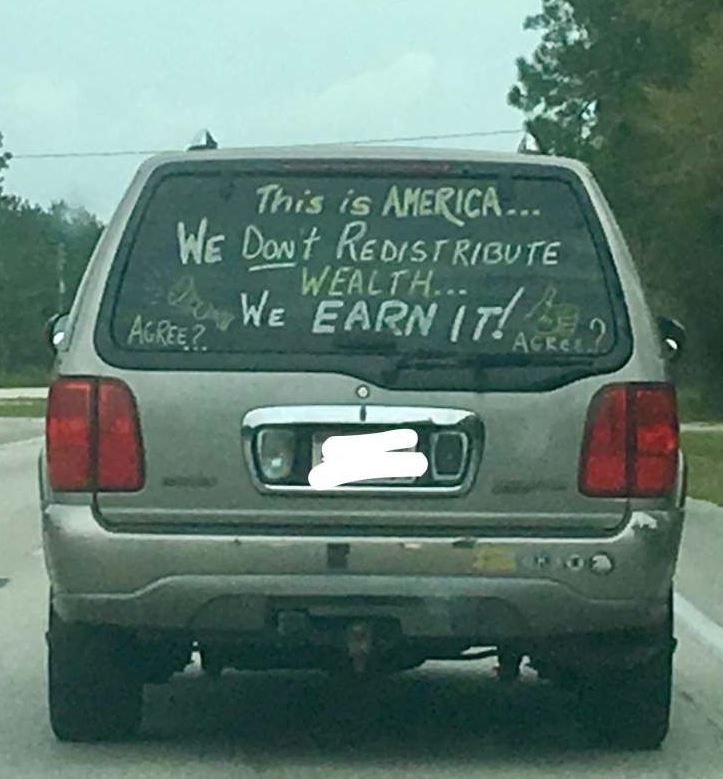 ‘Controversial’ Message Seen On Back Of SUV Sparks