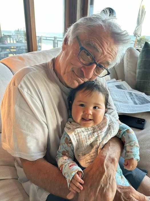Robert De Niro released a rare photo of himself and his 10-month-old daughter, Gia.