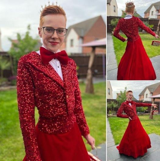 Boy, 16, divides the internet with billowing ballgown, some say he’s ‘stunning’ others say ‘vile’