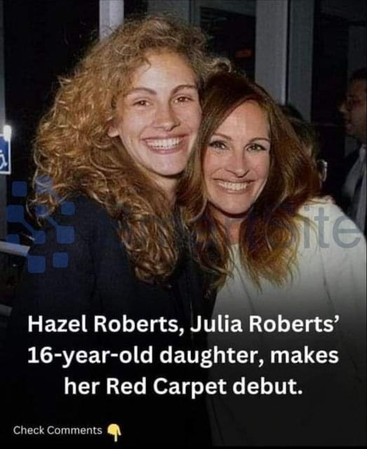 Julia Roberts’ 16-year-old daughter, Hazel Roberts, has her inaugural appearance on the Red Carpet.