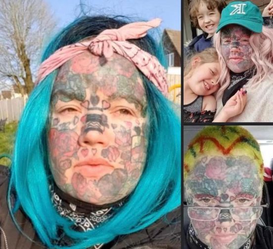 (PHOTO)BEFORE and AFTER. Mom With Over 800 Tattoos Called A Freak – Struggles To Secure Job As Businesses Won’t Hire Her