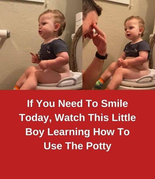 (VIDEO)Watch This Little Boy Learning How To Use The Potty If You Need To Smile Today