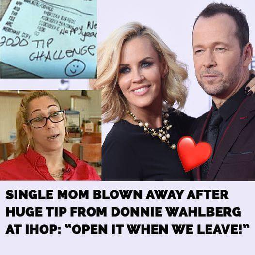 (VIDEO)At IHOP, Donnie Wahlberg gives a single mother a staggering tip
