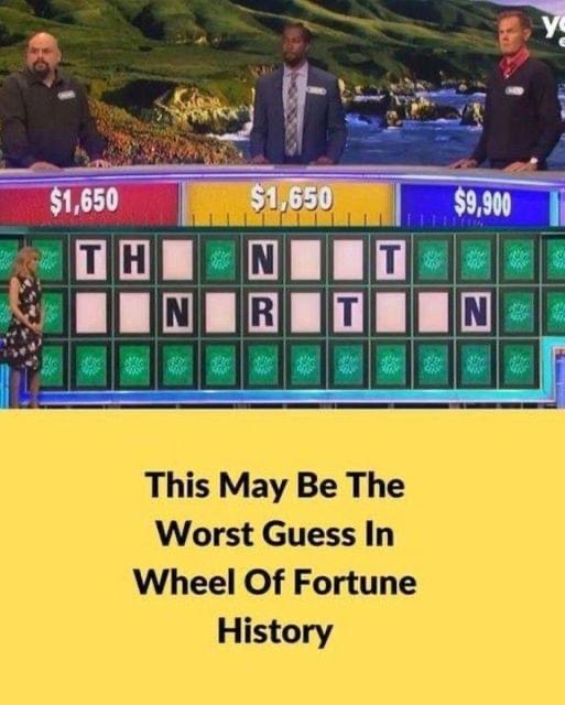 (VIDEO) Most likely the worst guess in Wheel of Fortune history is this one