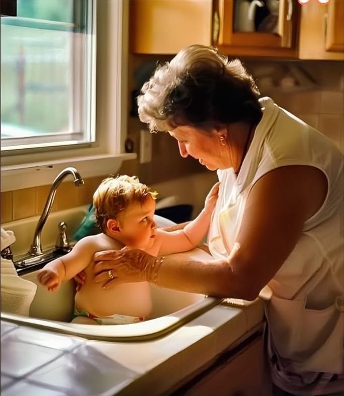 I was HORRIFIED to see my MIL bathing my son in a sink, WHERE WE WASH THE DISHES