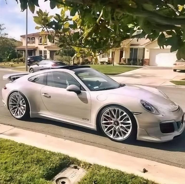 A 17-year-old boy who works part-time at Pizza Hut drives up to park in front of the house in a beautiful Porsche