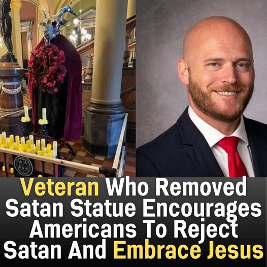 (VIDEO)Veteran Who Removed Satan Statue Encourages Americans To Reject Satan And Embrace Jesus