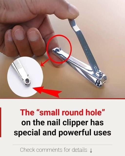 The “small round hole” on the nail clipper has special and powerful uses